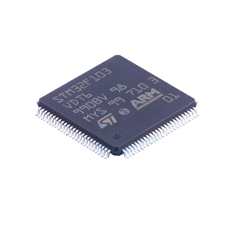 STM32F103VDT6 nieuwe en Originele lqfp-100 Elektronische Componenten in Voorraadspaander de Van geïntegreerde schakelingen STM32F103VDT6 van IC