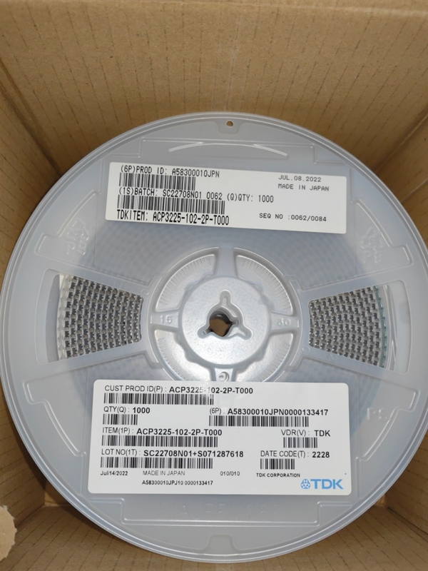 Van ACP3225-102-2P-T000 SMD de spaander Van geïntegreerde schakelingen ongebruikt IC, gloednieuwe origineel,