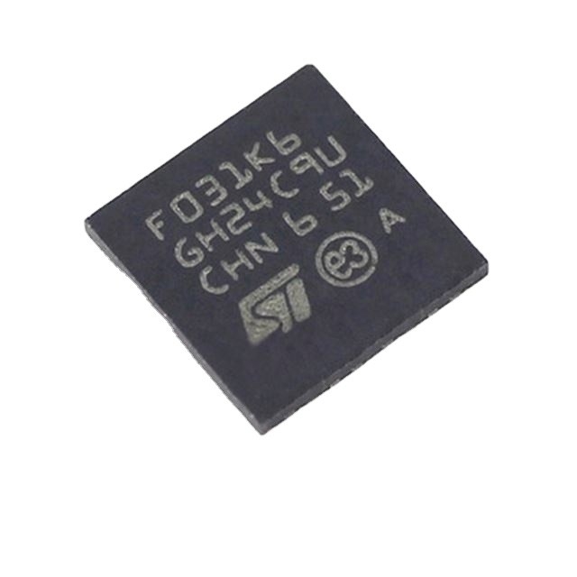 In Voorraadmicrocontrollers 32KB Geïntegreerde schakelingen de met 32 bits STM32F031K6U6 van de de FLITS32ufqfpn Elektronische component van IC MCU