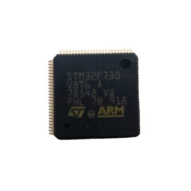 In Voorraadmicrocontrollers 64KB Geïntegreerde schakelingen de met 32 bits STM32F730V8T6 van de de FLITS100lqfp Elektronische component van IC MCU