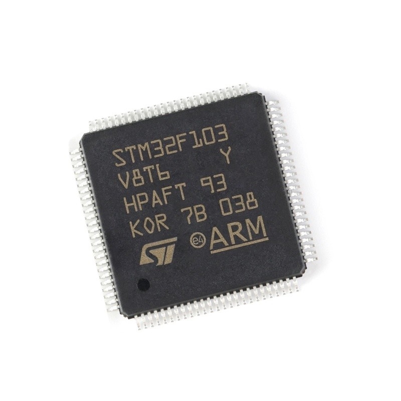 In Voorraadmicrocontrollers de FLITS100lqfp van IC MCU 64KB ic spaander van geïntegreerde schakelingen met 32 bits STM32F103V8T6