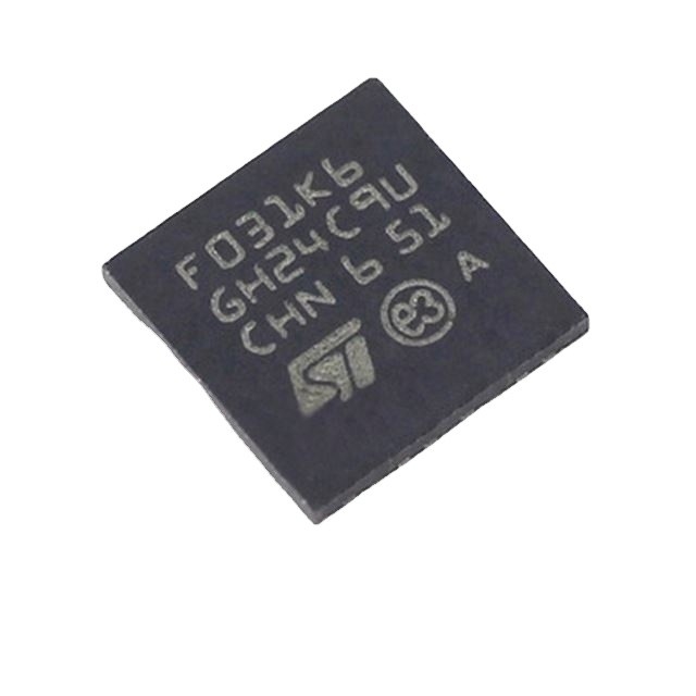 In Voorraadmicrocontrollers 32KB Geïntegreerde schakelingen de met 32 bits STM32F031K6U6 van de de FLITS32ufqfpn Elektronische component van IC MCU