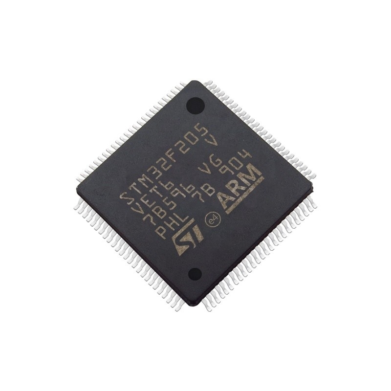 In Voorraadmicrocontrollers 512KB Geïntegreerde schakelingen de met 32 bits STM32F205VET6 van de de FLITS100lqfp Elektronische component van IC MCU