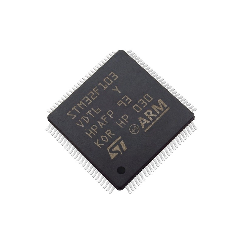 In van Voorraadmicrocontrollers en Bewerkers de FLITS100lqfp van IC MCU 384KB programmeerbare ic spaander van geïntegreerde schakelingen met 32 bits STM32F103VDT6