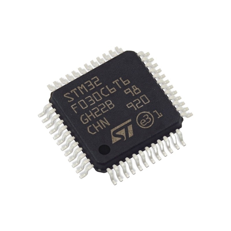 In Voorraadmicrocontrollers Geïntegreerde schakelingen met 32 bits van de FLITS48lqfp de Elektronische componants van IC MCU 32KB breekt BGA STM32F030C6T6 af