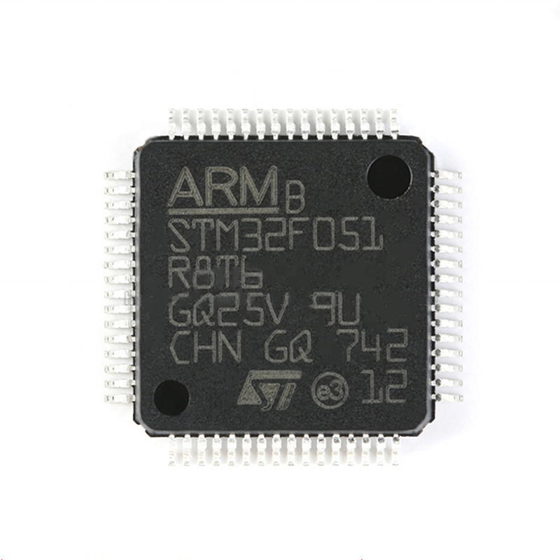 Microcontroller 64KB FLITS de Van geïntegreerde schakelingen 64LQFP STM32F STM32F051 STM32F051R8T6 Origineel Merk met 32 bits van IC MCU