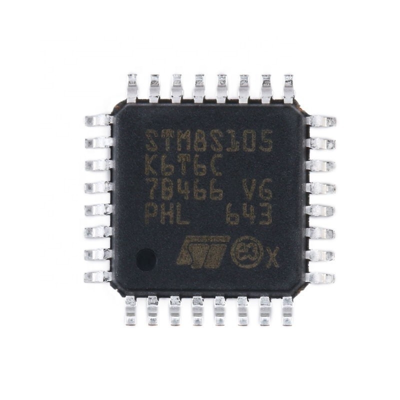 Chuangyunxinyuanmicrocontrollers van de Componentenelektronika Van geïntegreerde schakelingen BOM LQFP32 de Originele Ingebedde Spaanders STM8S105K6T6C van IC