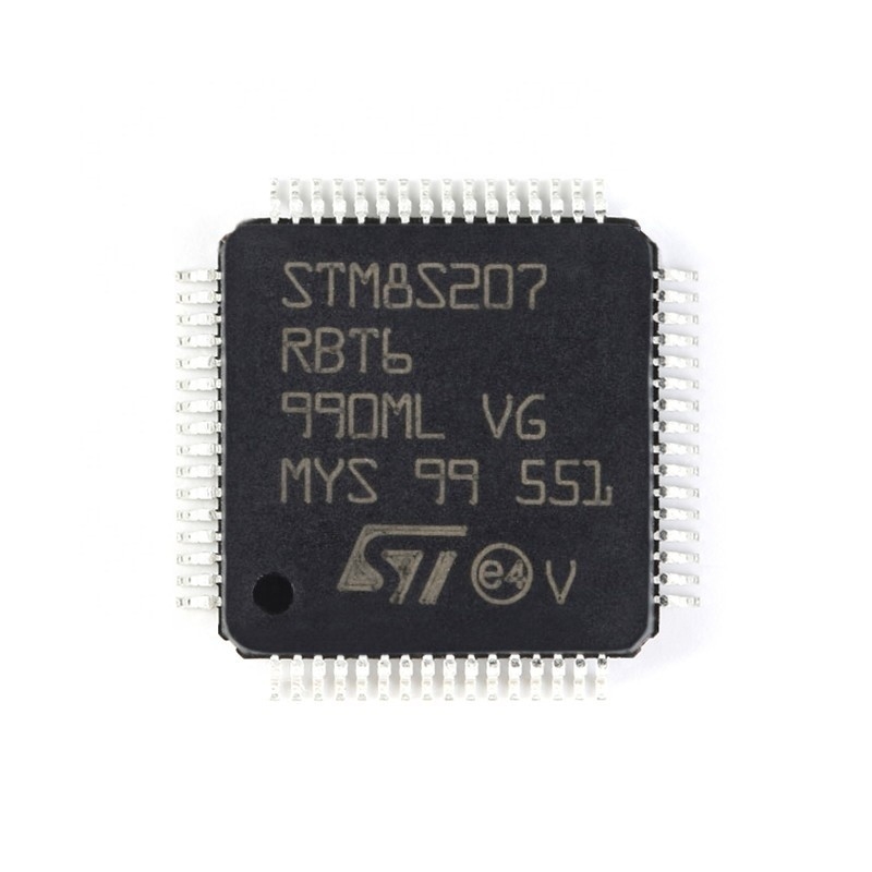 Van de Chuangyunxinyuan de Nieuwe en Originele Elektrische Levering 128KB FLITS met 8 bits 64LQFP STM STM8S207RBT6 van IC MCU