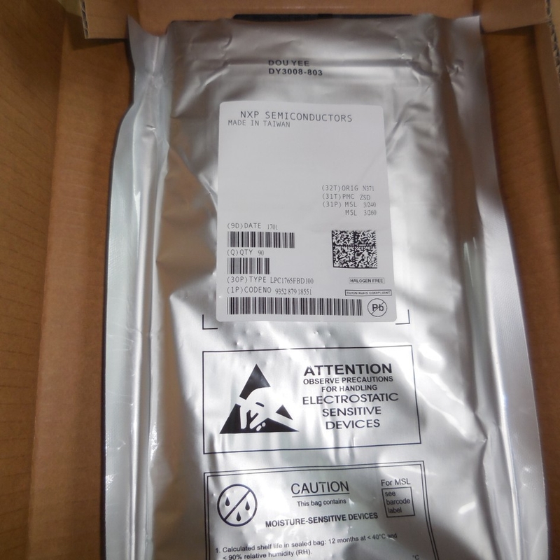LPC1765FBD100   QFP100 Microcontroller van Spaanderic van geïntegreerde schakelingen Gloednieuwe Originele Ongebruikt